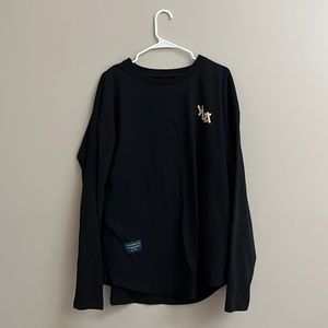 XL YOUNGLA LONG SLEEVE BLACK SHIRT